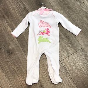 NWT Mud Pie Bunny appliqué onesie 0-6m